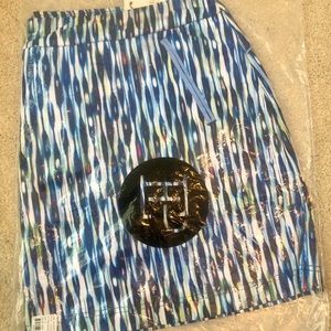 New in Bag EPNY Blue Feather Print Golf Skort!